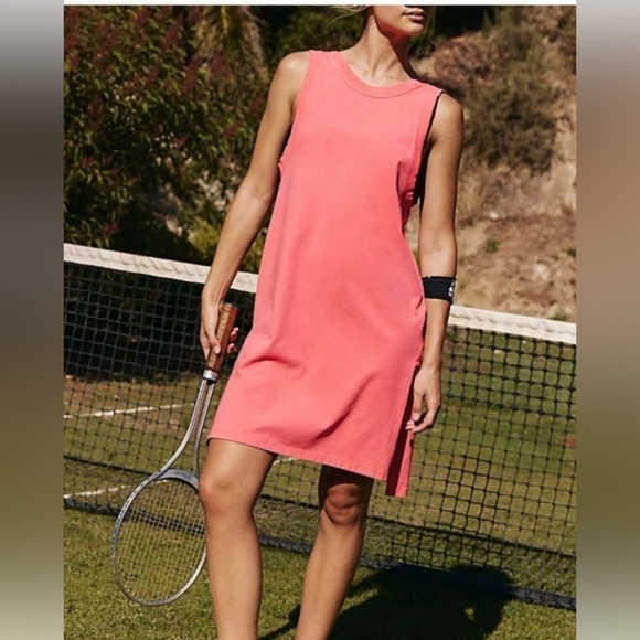 Free People Coral Backless Dress - Picture 2 of 10
